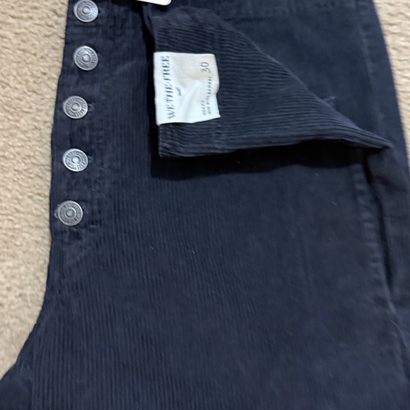 NWT Free People Osaka Black Corduroy Pants. Size 30 - Picture 3 of 9